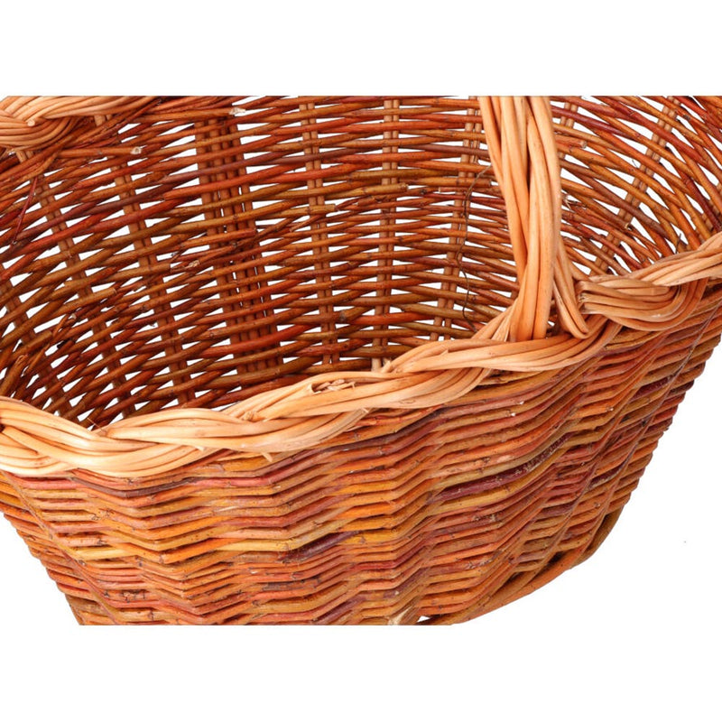 Wicker Basket 37x25x20cm Height With Handle 34cm