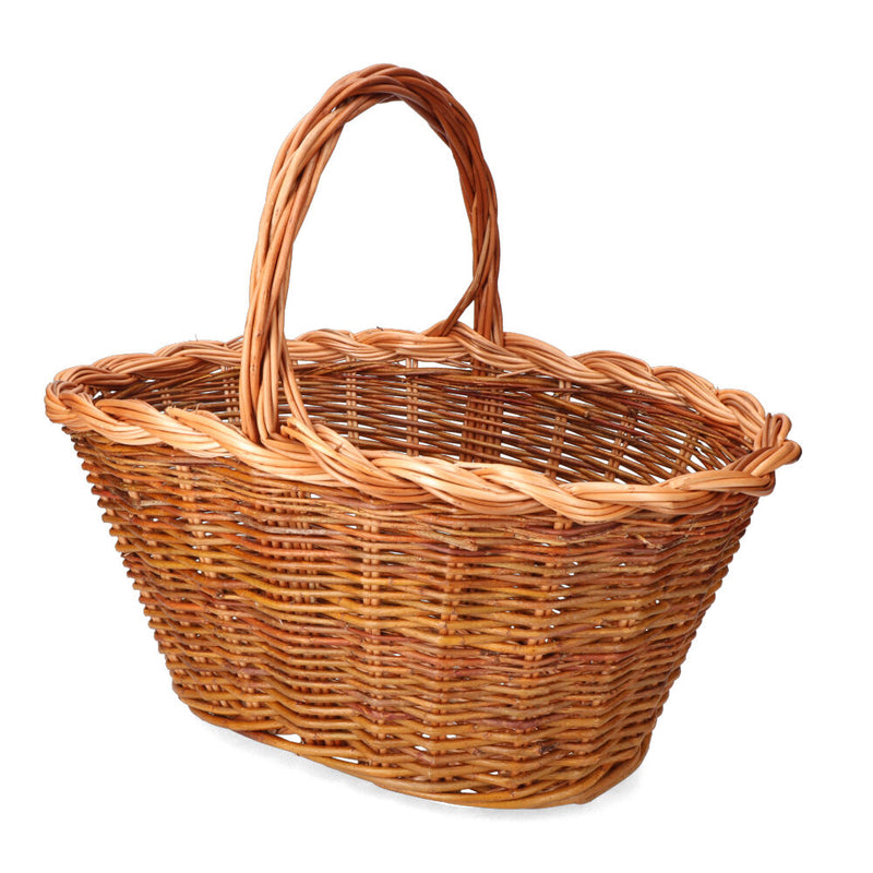 Wicker Basket 45x30x23cm Height With Handle 39cm