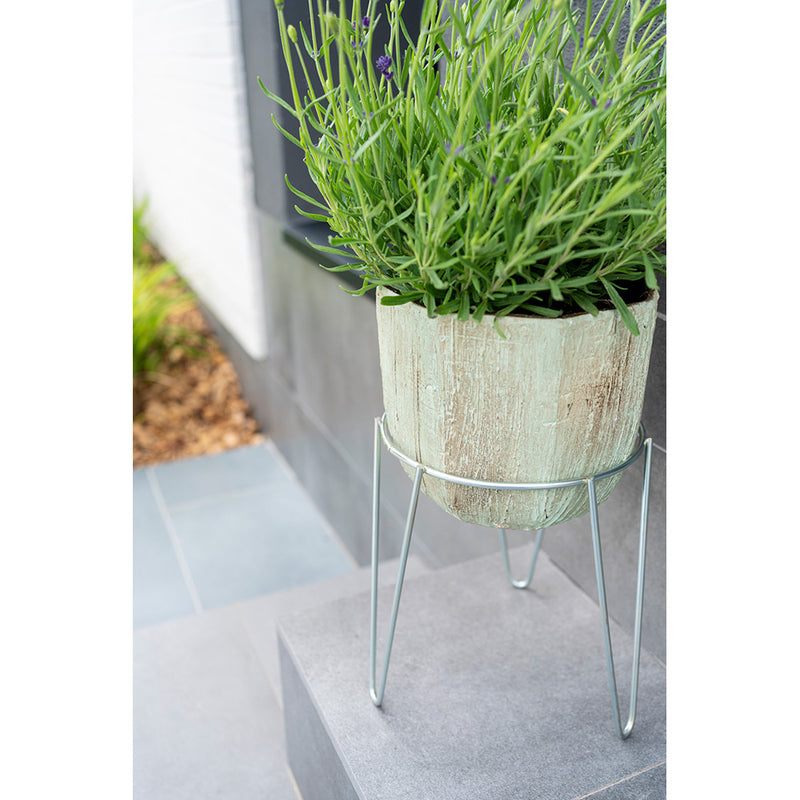 Planter Stand With Galvanized Foot 16cm Sv03060 Sauvic