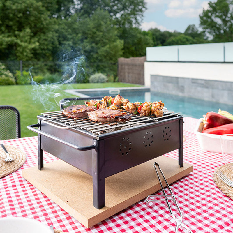 Tabletop barbecue 25x20cm (stainless steel grill) 2905 Sauvic