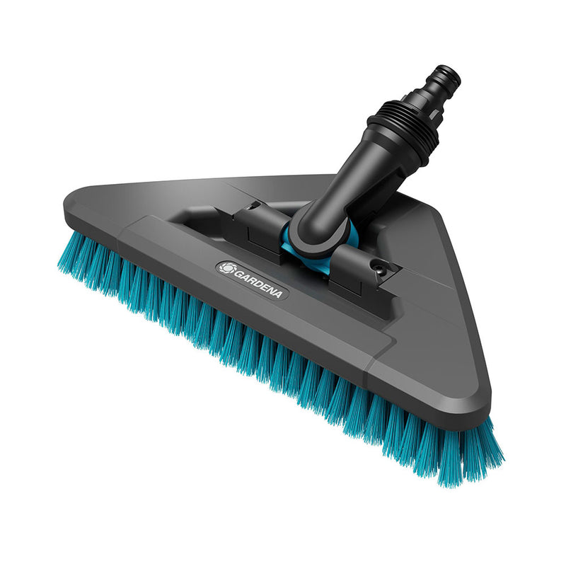 Gardena Flex Cleansystem Triangular Hard Bristle Brush For Cleaning Hard Surfaces And Corners 18814-20