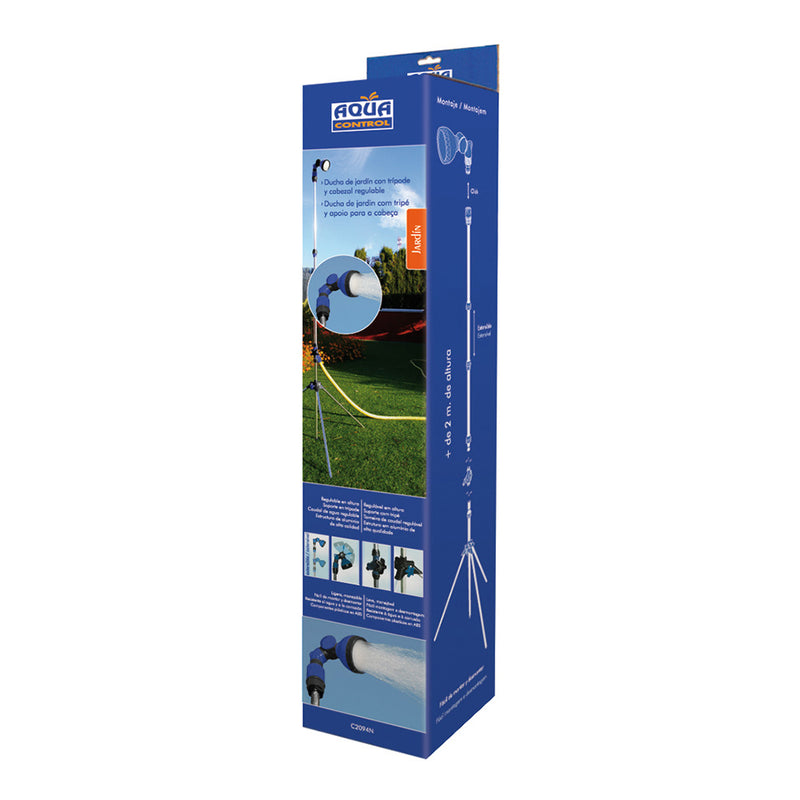 Garden Shower With Tripod 130-210Cm Blue Bird