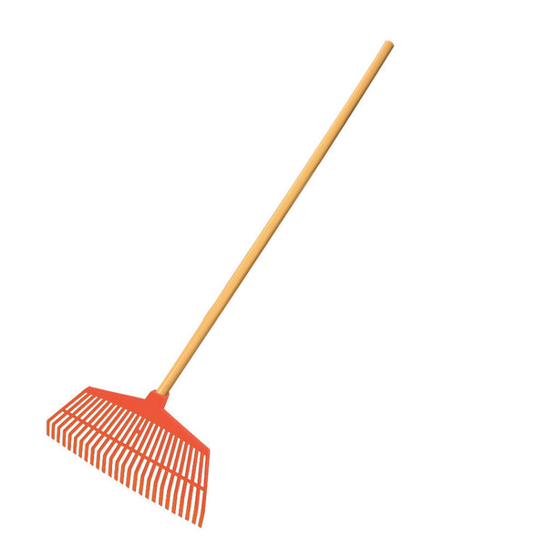 Small Garden Rake 44x23x116cm Orange Edm