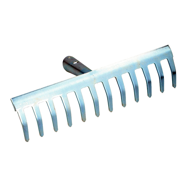 Kinzo 12-Prong Galvanized Steel Metal Rake 29.5x13cm