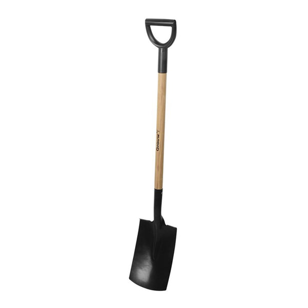 Flat Garden Shovel, Wooden Handle and Carbon Steel 114Cm Grown