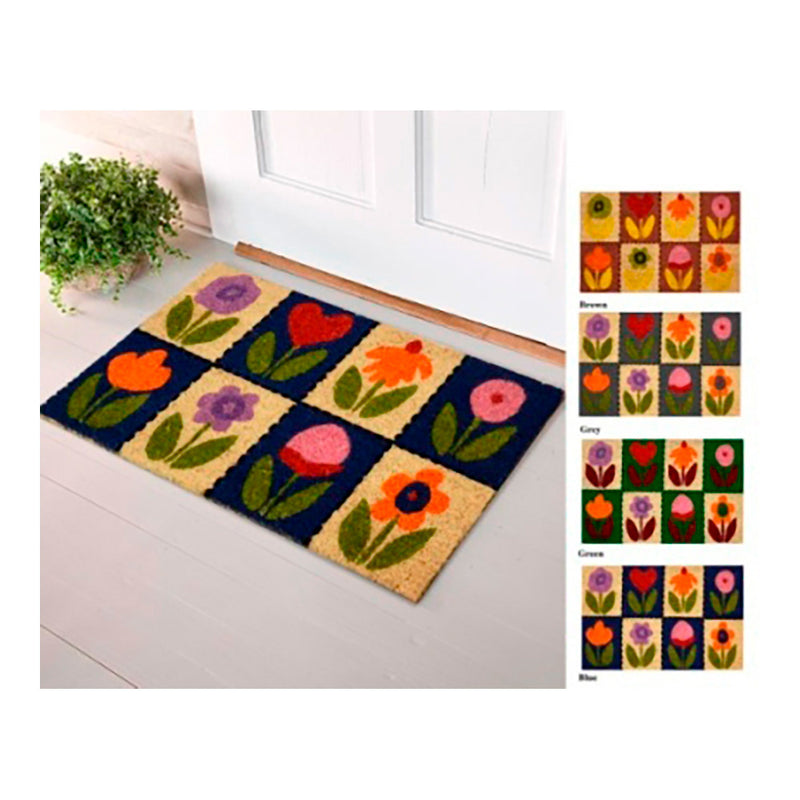 Doormat 60X40Cm Edm Flowers Model