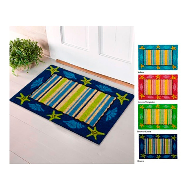 60x40cm Striped Doormat (Assorted Colors) Edm Assorted Colors / Models