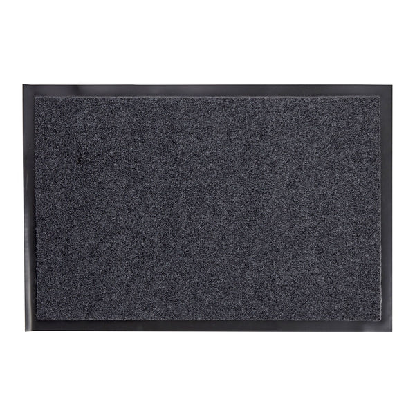 Black Non-Slip Doormat 60X40Cm