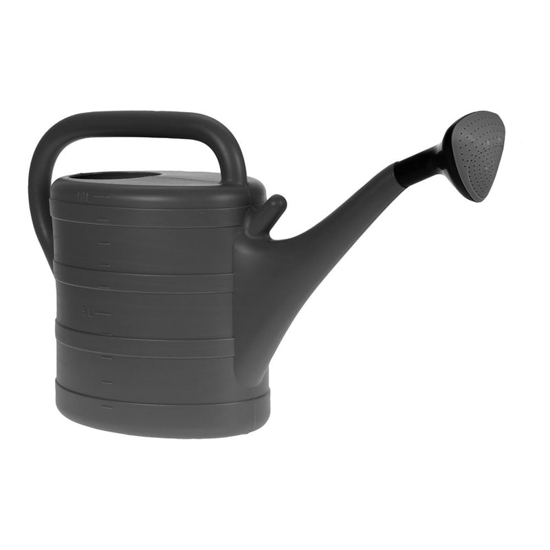 Plastic Watering Can With Spray Head 10 L Black