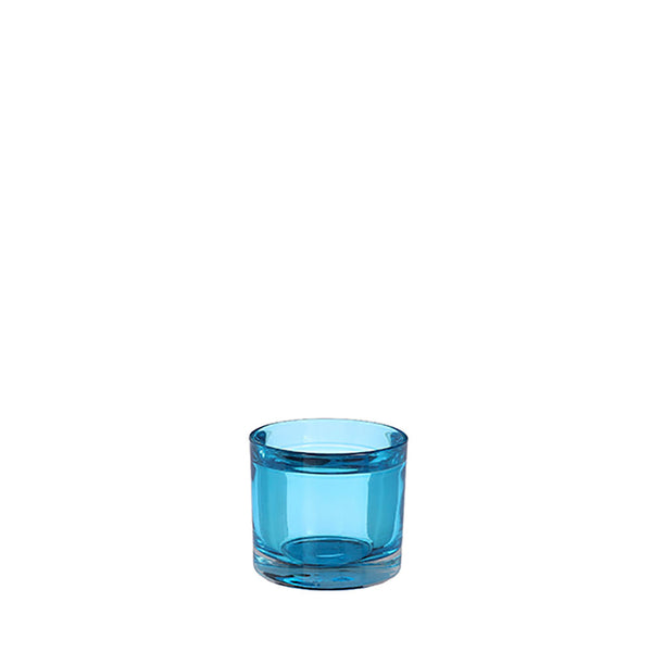 Kenny Decorative Candle Holder Blue Glass Ø9X8Cm