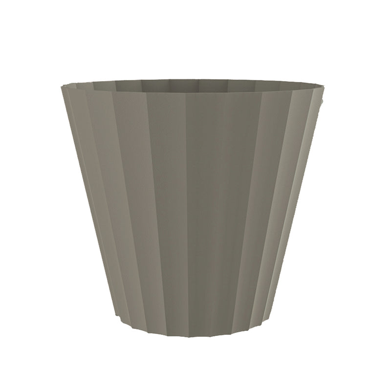 Doric Injection Pot Taupe Color Ø22x20cm