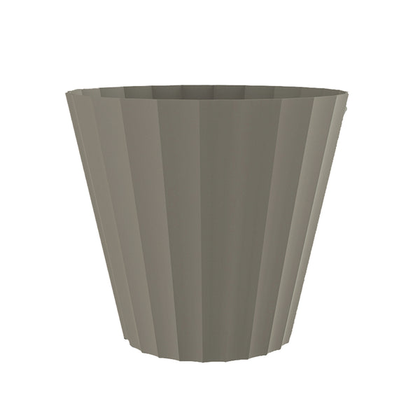 Doric Injection Pot Taupe Color Ø32X29Cm