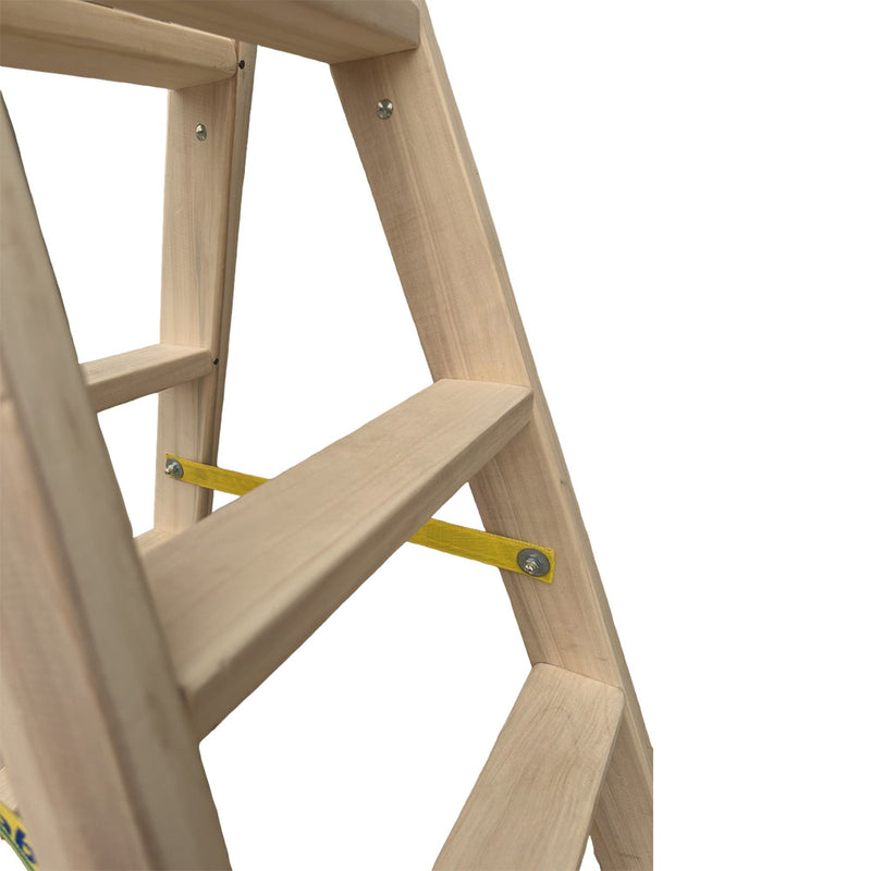 Wooden Ladder 4 Steps 114cm Plabell