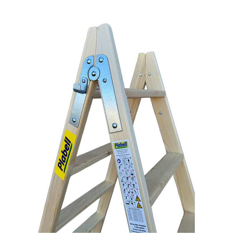 Wooden Ladder 4 Steps 114cm Plabell