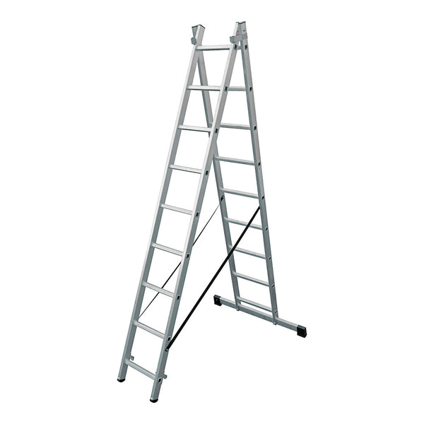 Transformable Aluminum Ladder 2x9 Steps Edm