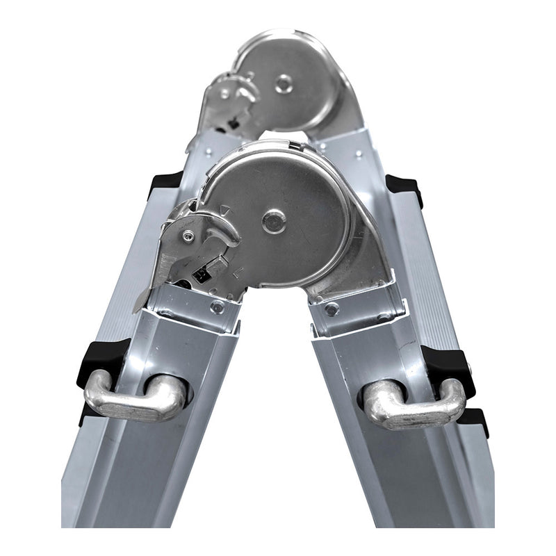 Escalera Multifuncion Telescopica De Aluminio 2X4+4 Peldaños En131-4 Edm