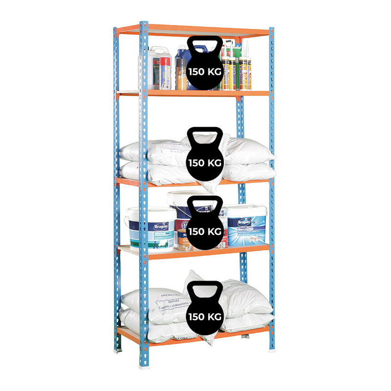 Metal Shelving Without Screws With Chipboard Maderclick 5/400 Simon Rack