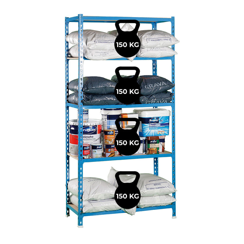 Metal Shelving Without Screws With Chipboard Maderclick Plus 5/500 Simon Rack