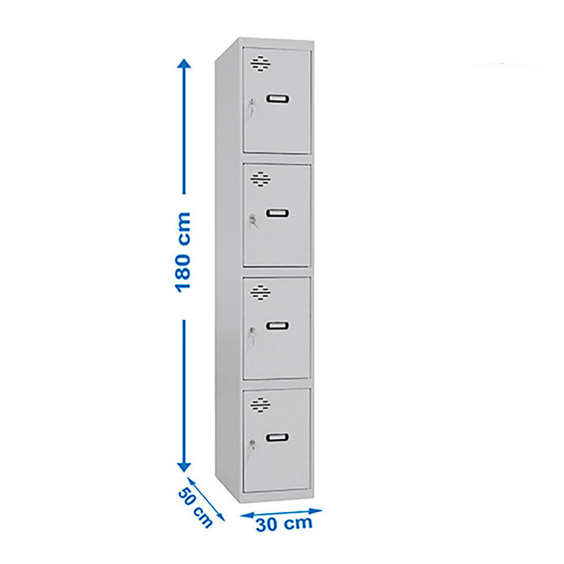 Pro Simonlocker Metal Locker 1/4 300 Disassembled 4 Departments 30X50X180Cm Simon Rack