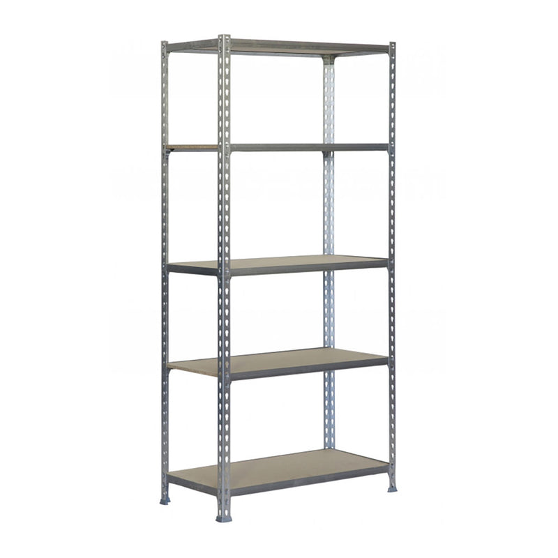 Metal Shelving Without Screws Maderclick 5/400 Galva/Wood Simon Rack