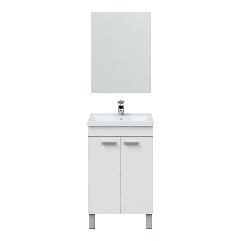 Mueble Lavabo 50 2 Puertas + Espejo Koncept