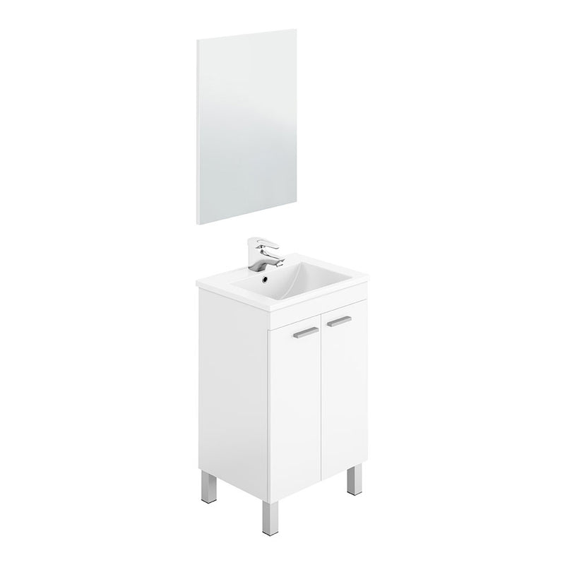 Mueble Lavabo 50 2 Puertas + Espejo Koncept