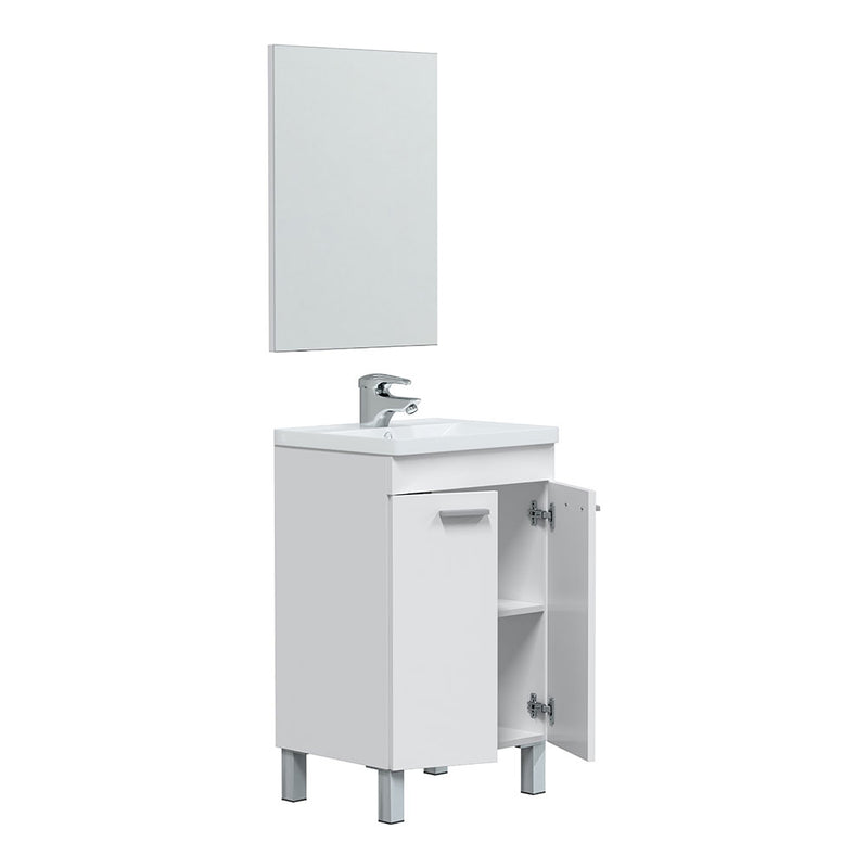 Mueble Lavabo 50 2 Puertas + Espejo Koncept