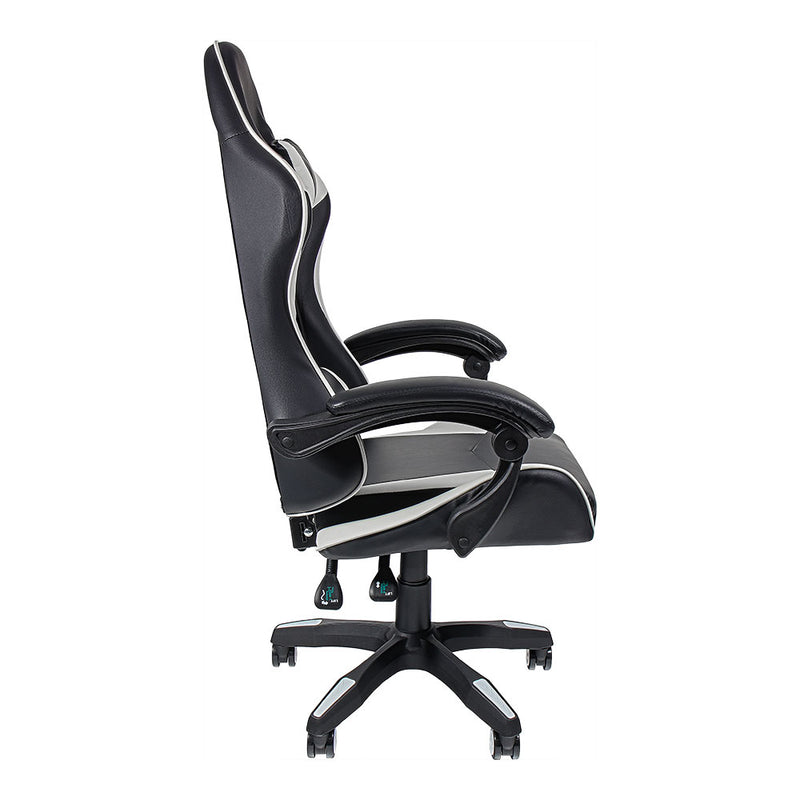 Edm Black and White Ergonomic Gaming Chair