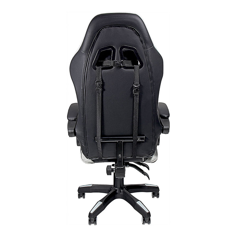 Edm Black and White Ergonomic Gaming Chair