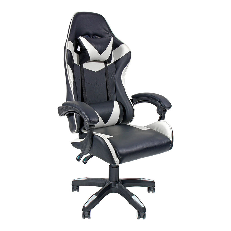 Edm Black and White Ergonomic Gaming Chair