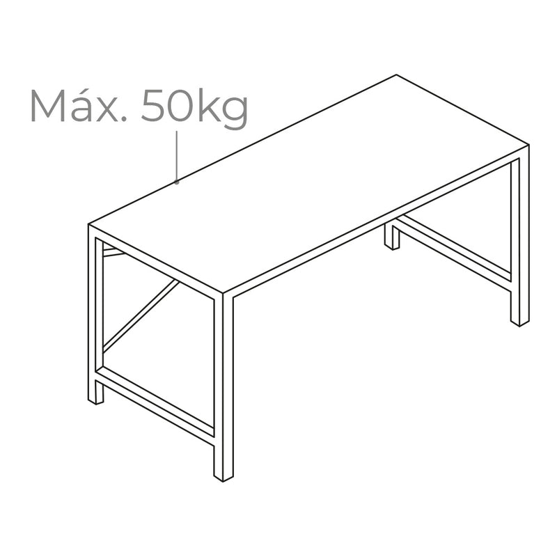 Escritorio De Madera 120X60X74 Cm Edm