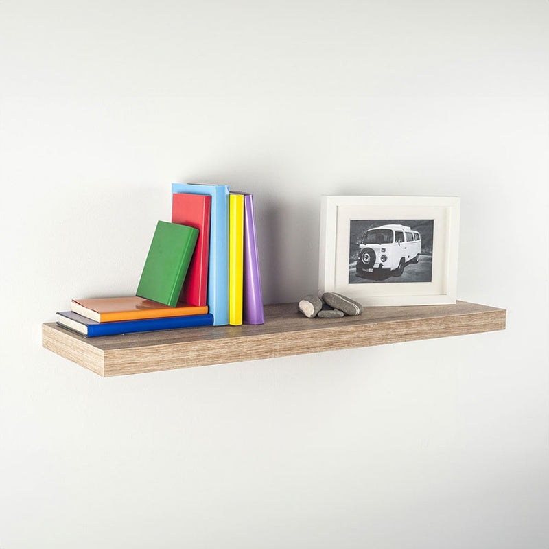 Shelving with invisible fixing 80x25 white oak 047692 Home Decor