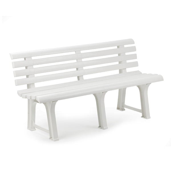 Garden Bench Color: White 145X49X74Cm Model: Orchidea Ipae Progarden