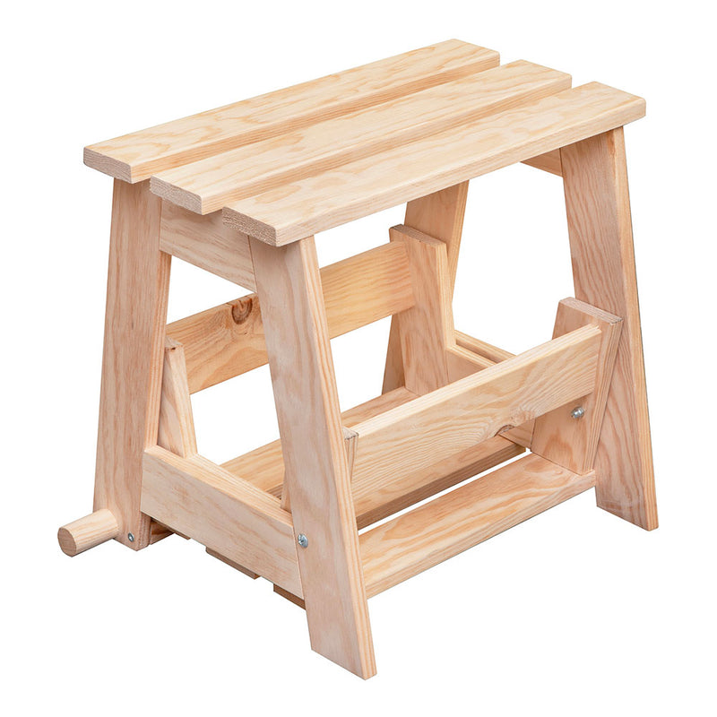 Wooden Step Stool Ladder, 2 Steps. Astigarraga