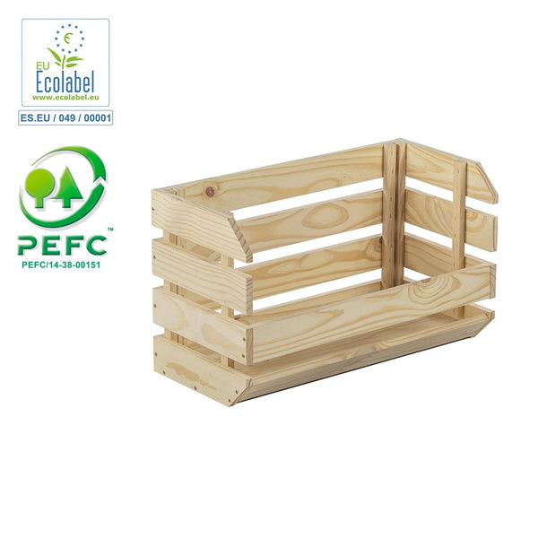 Evolution Stackable Box 60x28.5x35.3cm Unvarnished Pine 100% Pefc Cert Astigarraga