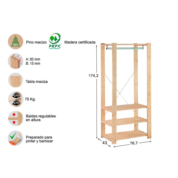 Evolution Dressing Kit 76.5X38.5X174.5Cm Astigarraga