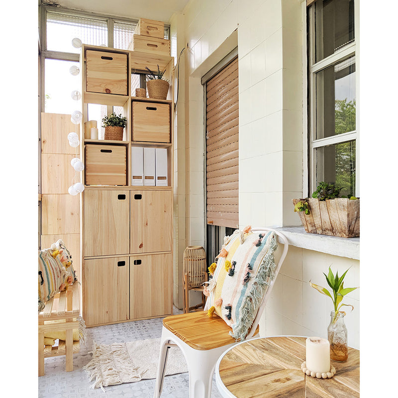 Dynamic Furniture 4 Doors Solid Pine 105.4x70.8x33cm Astigarraga