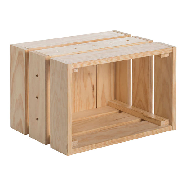 Caja De Pino Macizo Home Box Sin Barniz 38,4X25,6X28Cm Astigarraga