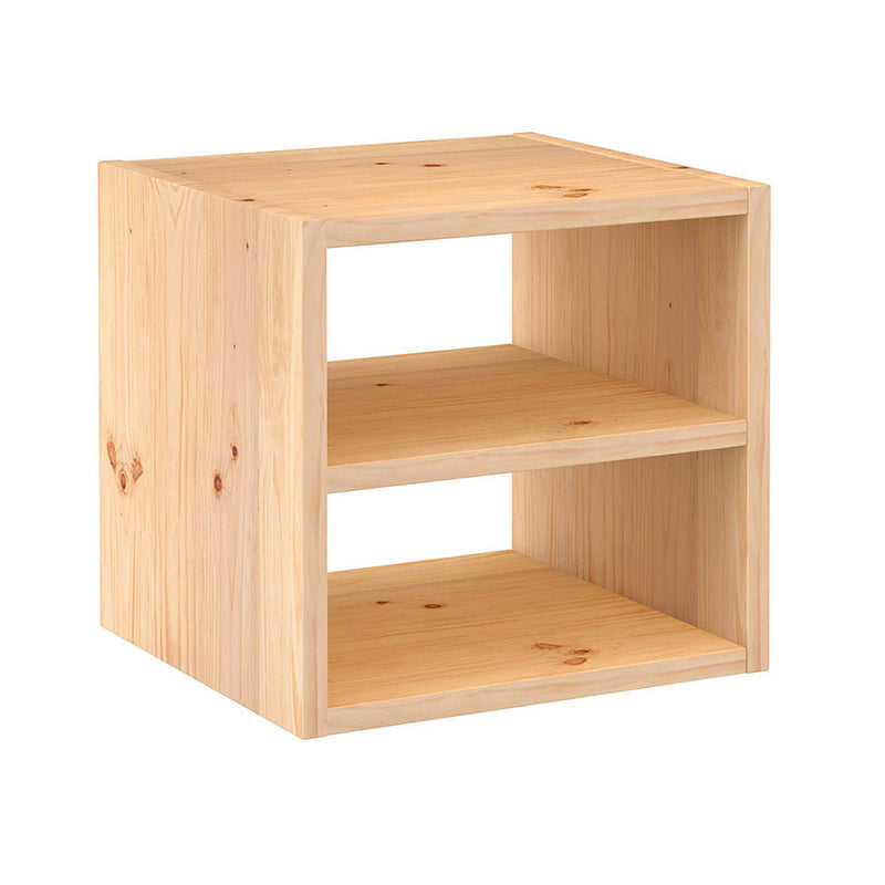 Modular Shelving 1 Cube + Intermediate Shelf Dynamic Solid Pine 36.2x33x36.2cm Astigarraga