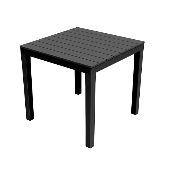 Square Garden Table Color: Black 78X78X72Cm Model: Bali Ipae Progarden