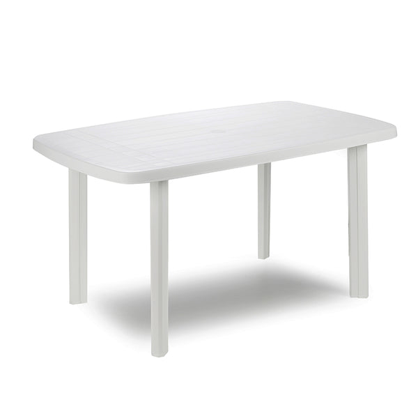 Oval Outdoor Table, Color: White 72X137X85Cm Ipae Progarden