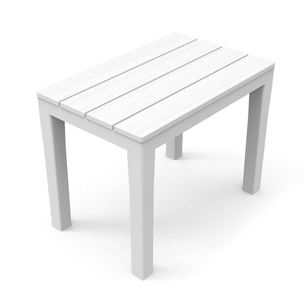 Outdoor Bench, Color: White 38.5X60X45Cm Ipae Progarden