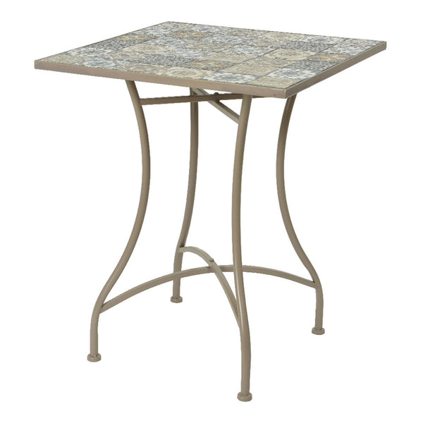 Metal/Mosaic Table Color: Brown 58X58X72Cm Bistro Model For Outdoors