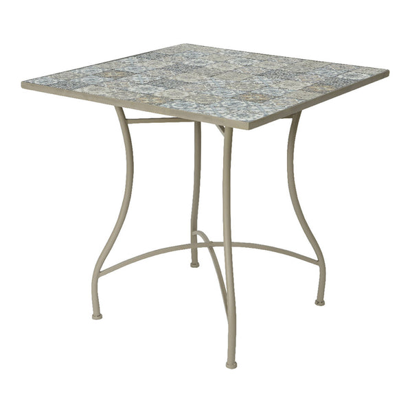 Metal/Mosaic Table Color: Brown 78X78X77Cm Bistro Model For Outdoors