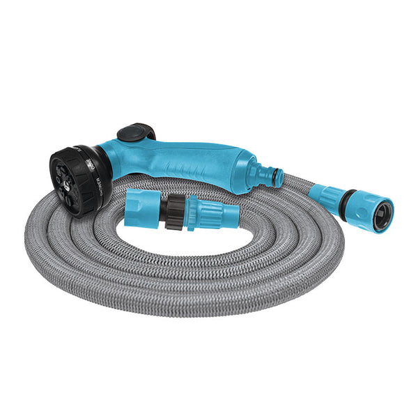 Basic 7.5m Extendable Hose Set with Connectors and Cellfast Gun