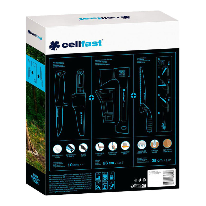 Kit De Camping 3 Herramientas De Corte Cellfast