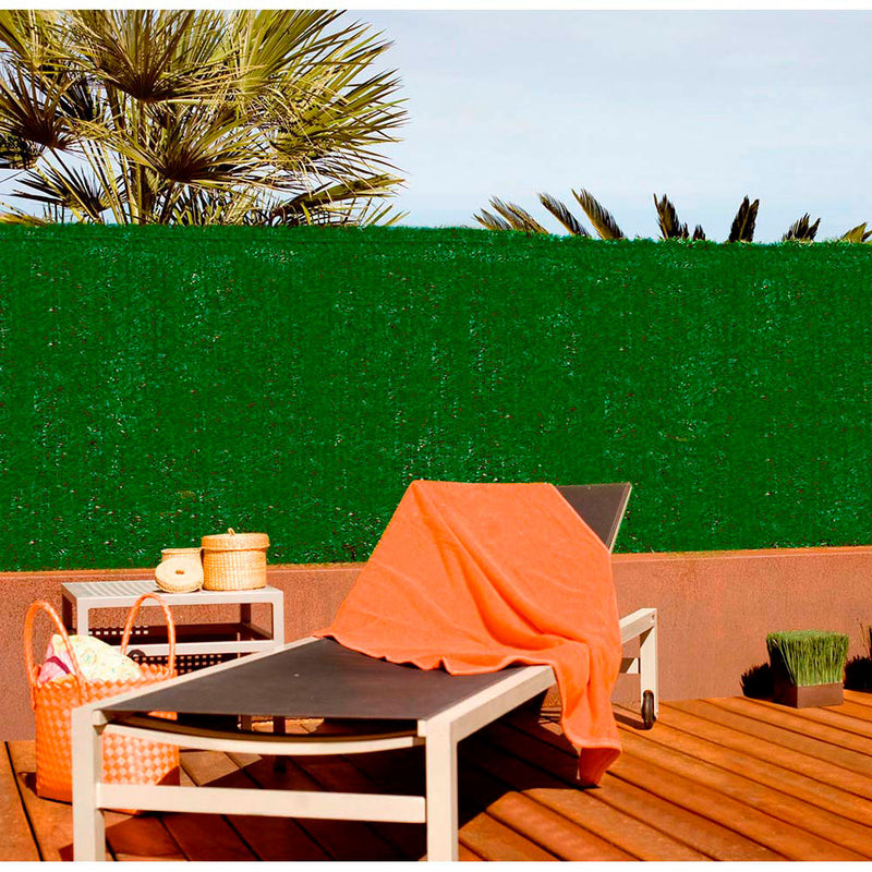 Seto Artificial Mixto, Con Laminas De Pvc 1,5X3M Color Verde Faura