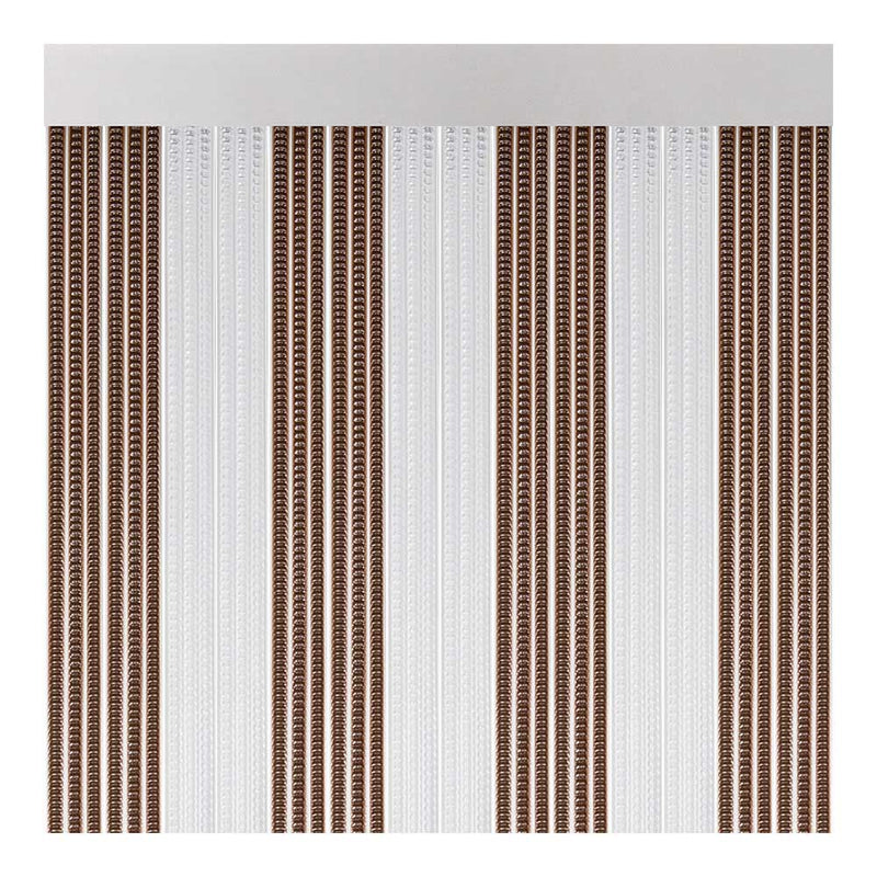 Door Curtain Model "Lisboa" Color Brown-Crystal 90X210Cm M63185 Acudam