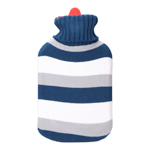 Hot Water Bottle, Blue Stripes Model 2 L Edm