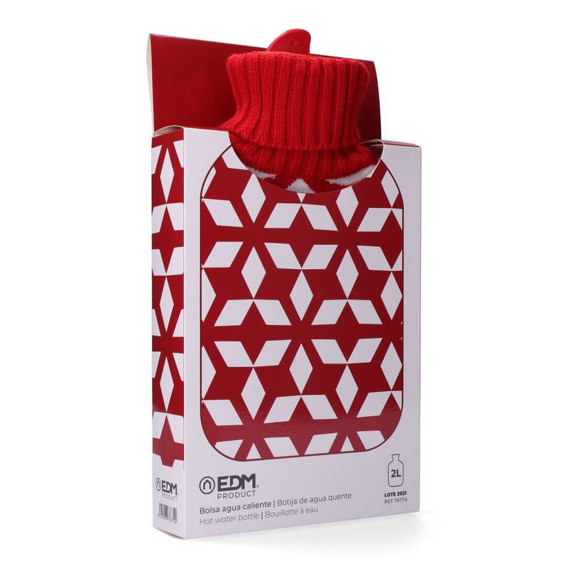 Bolsa De Agua Caliente, Modelo Simetrias Roja 2 L Edm